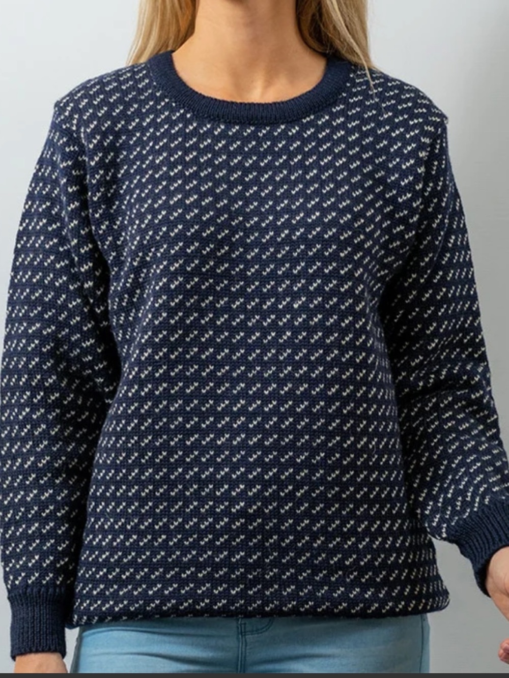 LL.Bean Quilted Crew Neck Sweatshirt-L